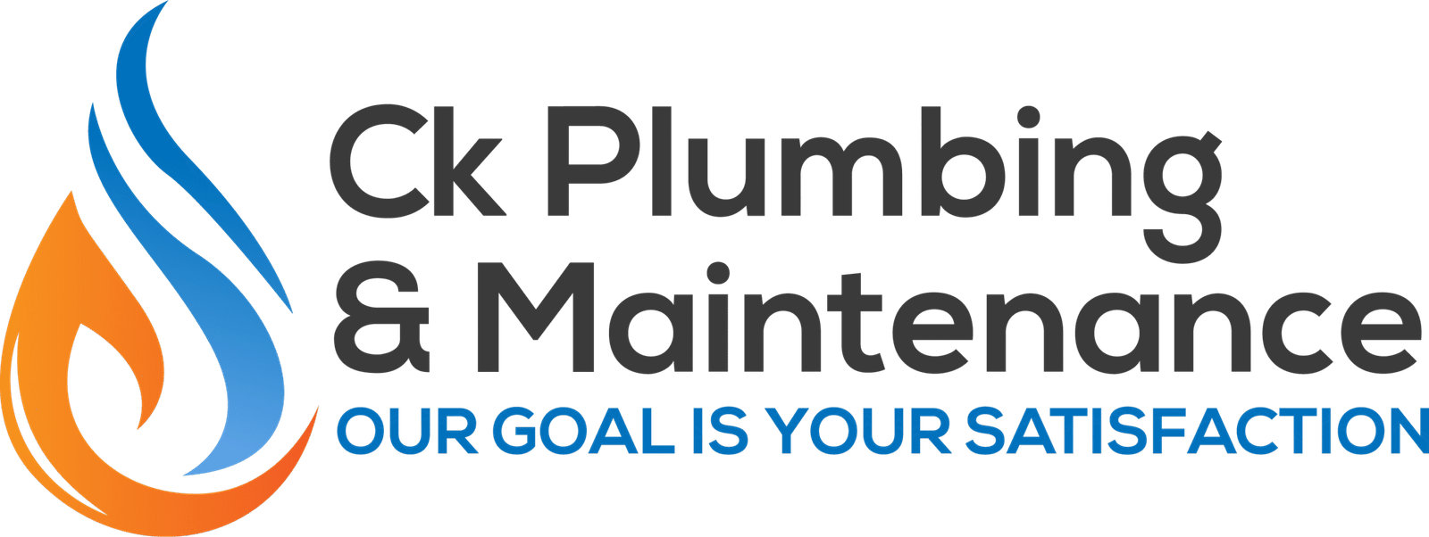 CK Plumbing and Maintenance logo, satisfaction guarantee